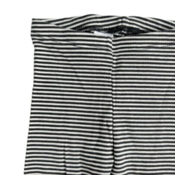 Tea Collection | Dark Gray & White Striped Leggings Size 12-18 Months - Picture 2 of 5
